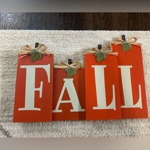Hobby Lobby Wood Orange and White Fall Sign